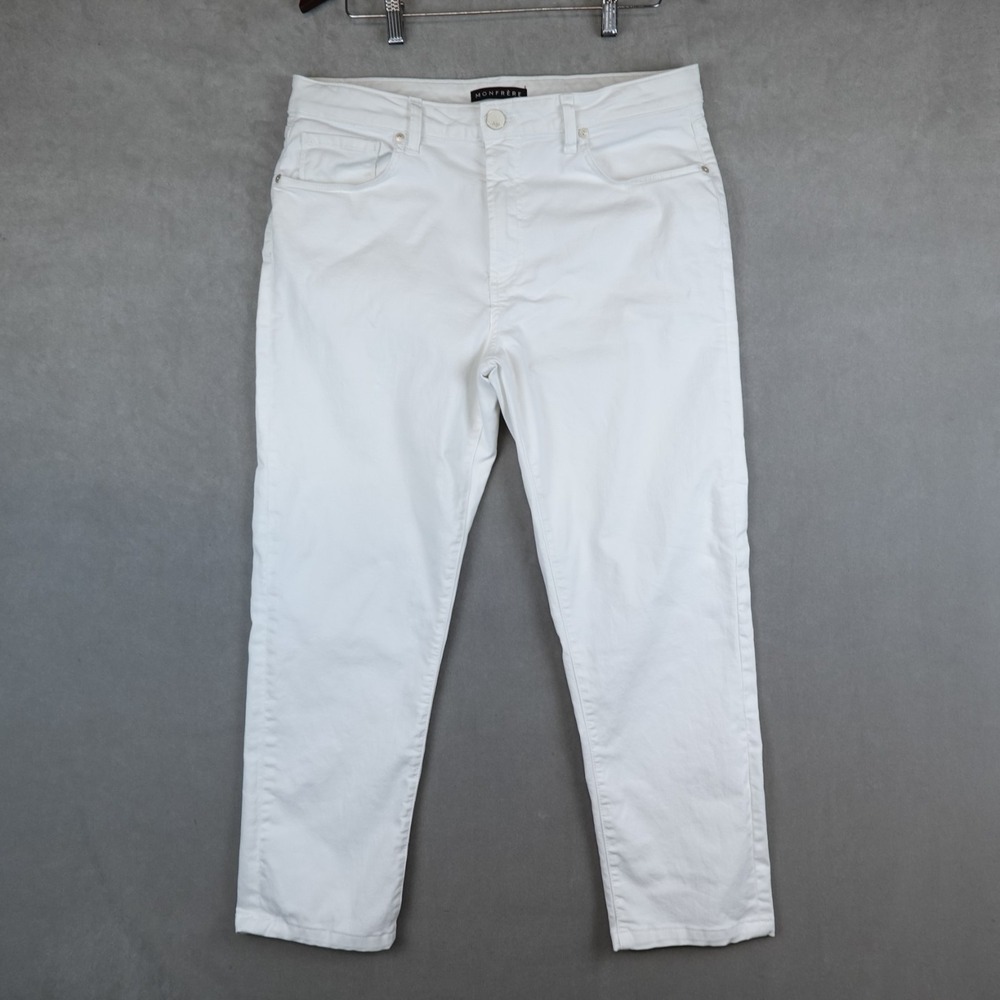 Monfrere Jeans Men 36x27 Pants Brando Blanc Straight Stretch Japan Denim USA